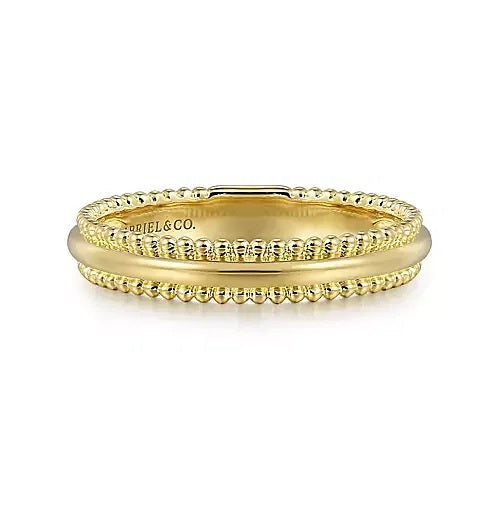 RINGS - 14K Yellow Gold Bujukan Stackable Fashion Ring