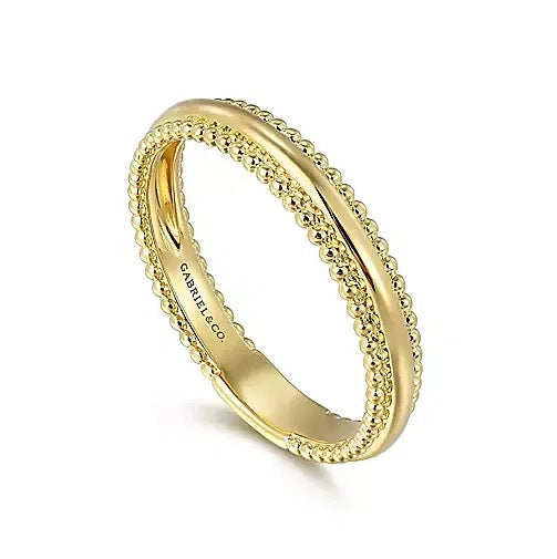 RINGS - 14K Yellow Gold Bujukan Stackable Fashion Ring