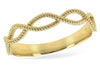 RINGS - 14K Yellow Gold Infinity Twist Style Fashion Ring
