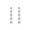 UNDER $200 - Lafonn Stud Earrings Simulated Station Drop 4.43Cttw Diamond