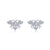 Lafonn Stud Earrings With Simulated Busy Bee Diamond .48Cttw