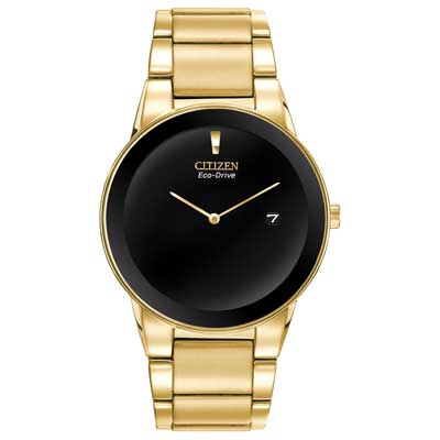 Citizen Eco-Drive Men's Axiom Gold-Tone Stainless Steel Watch