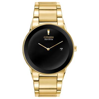 Watches - Citizen Eco-Drive Men's Axiom Gold-Tone Stainless Steel Watch