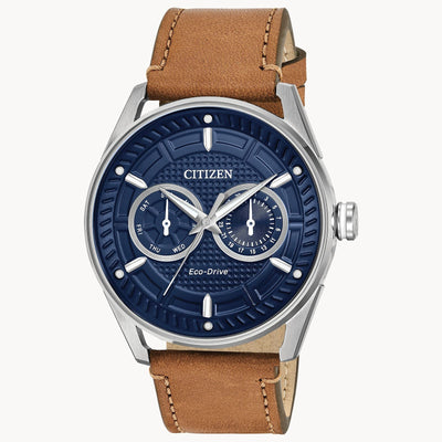 Watches - Citizen Eco-Drive Men's Drive Collection With Leather Strap Watch.