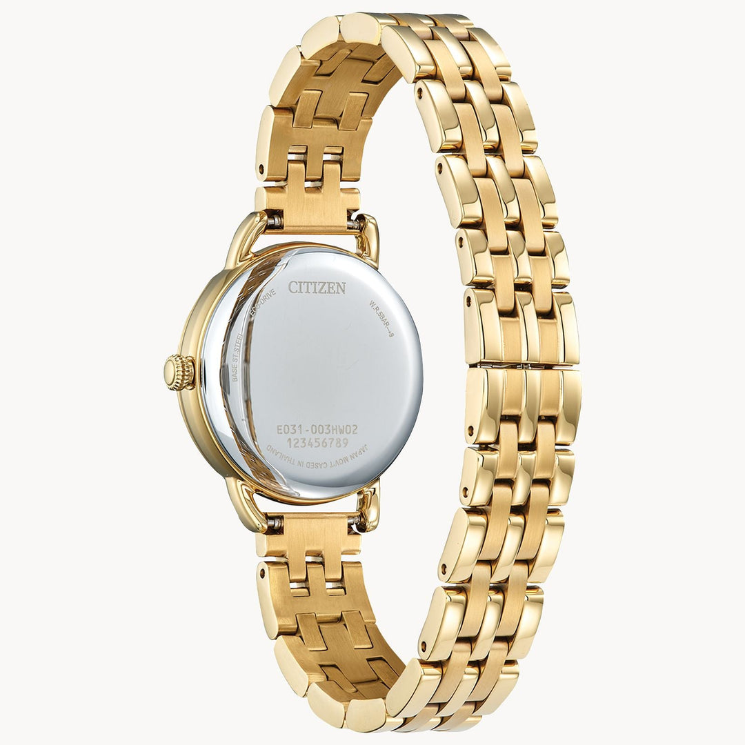 Watches - Citizen Eco-Drive Women's Classic Coin Edge Gold Tone Watch