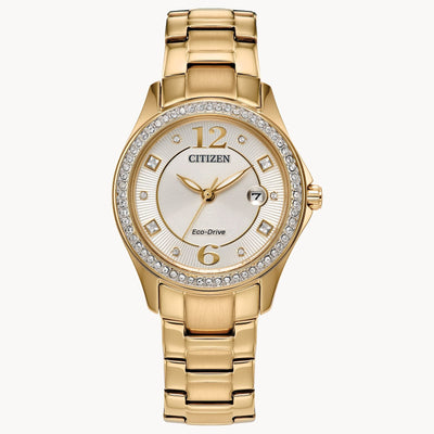 Watches - Citizen Eco-Drive Women's Elegant Crystal Gold-Tone Watch