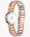Watches - Citizen Eco-Drive Women's Pink Gold-Tone Silhouette Crystal Watch