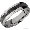 WEDDING - Carbon Fiber Wedding Band Titanium 6mm Wide | Mullen Jewelers