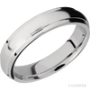 WEDDING - Grooved Edges Domed Wedding Band Cobalt Chrome 5mm