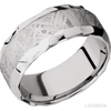 WEDDING - Meteorite Rock Polish Edges Wedding Band Cobalt Chrome 9mm