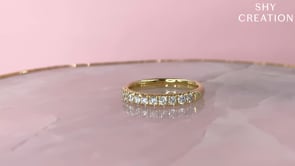 14K White Gold 0.55cttw Diamond Wedding Band