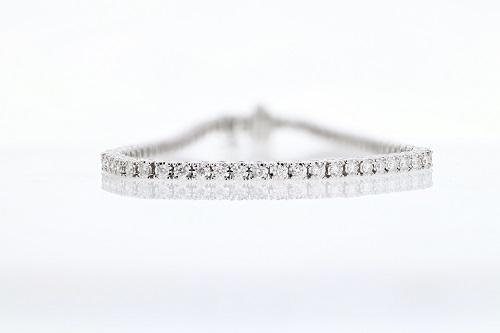 BRACELETS - 14K White Gold 2cttw Diamond Tru-Reflection Tennis Bracelet