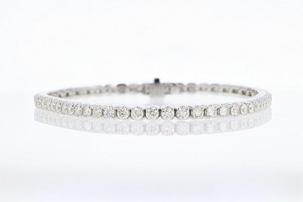Tennis Diamond Bracelet 5 Cttw 14K White Gold