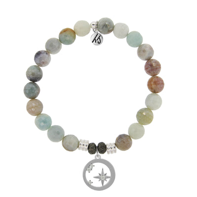 BRACELETS - Amazonite Stone Bracelet With What Is Meant To Be Sterling Silver Charm