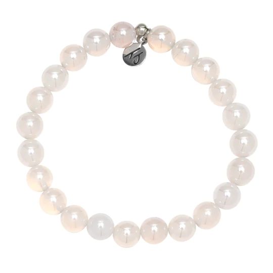 BRACELETS - Defining Bracelet- Balance Bracelet With White Agate Gemstones
