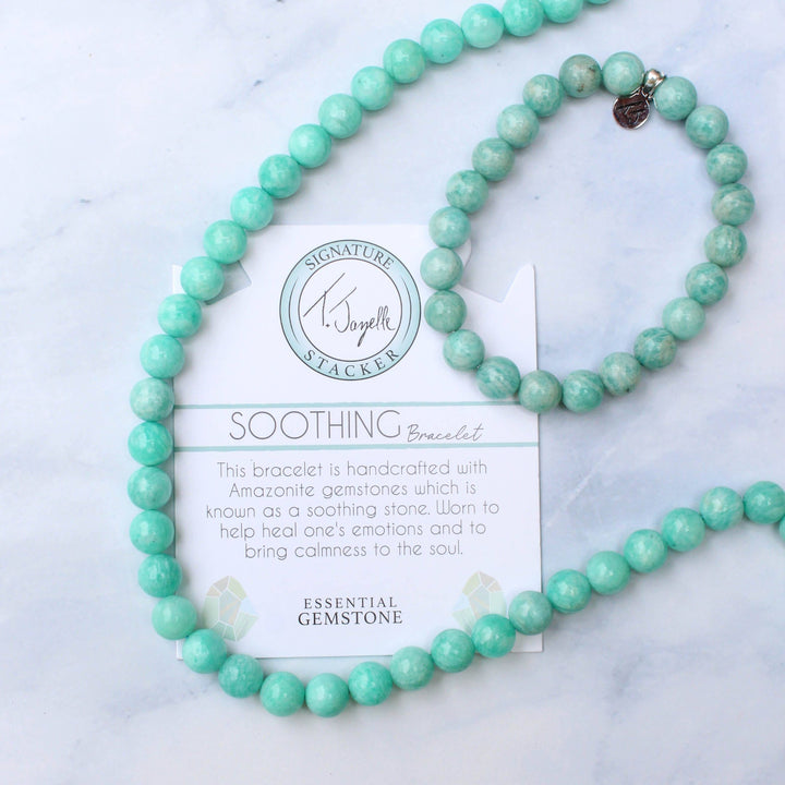BRACELETS - Defining Bracelet- Soothing Bracelet With Peruvian Amazonite Gemstones
