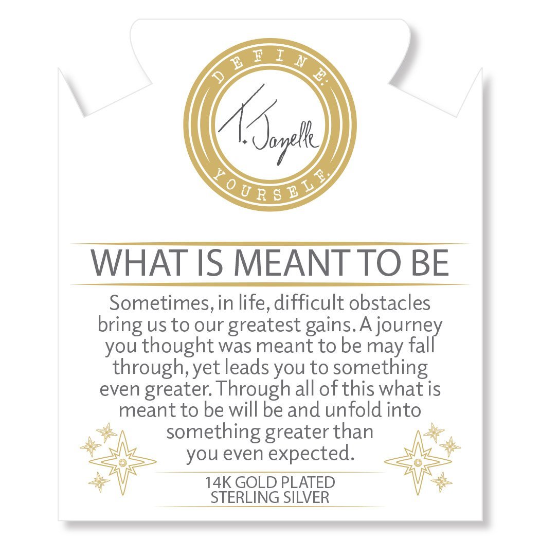 BRACELETS - Gold Collection - Moonstone Stone Bracelet With What Is Meant To Be Gold Charm