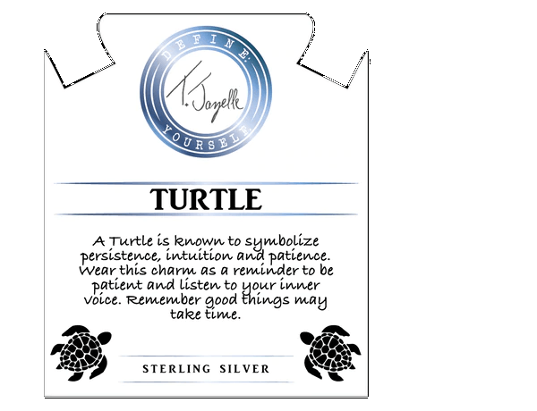 BRACELETS - Green Angelite Bracelet With Turtle Sterling Silver Charm