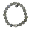 BRACELETS - Labradorite Stone Bracelet With Sterling Silver Journey Wave