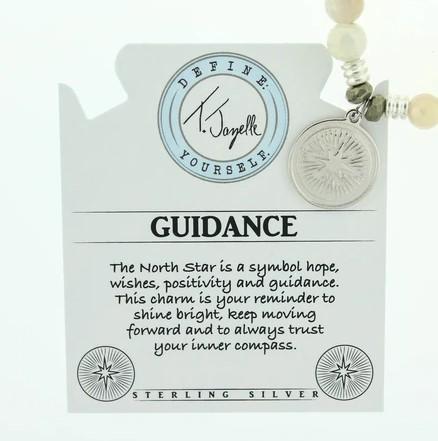BRACELETS - Moonstone Bracelet With Guidance Sterling Silver Charm