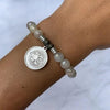 BRACELETS - Moonstone Bracelet With Guidance Sterling Silver Charm