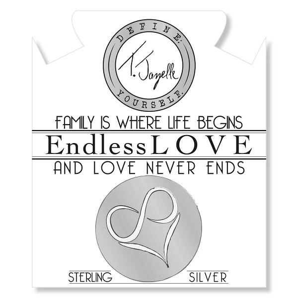 BRACELETS - Moonstone Bracelet With Mom Endless Love Sterling Silver Charm