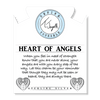BRACELETS - Moonstone Stone Bracelet With Heart Of Angels Sterling Silver Charm