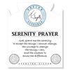 BRACELETS - Moonstone Stone Bracelet With Serenity Prayer Sterling Silver Charm