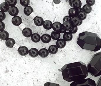 BRACELETS - Onyx Stone Bracelet With What Is Meant To Be Sterling Silver Charm