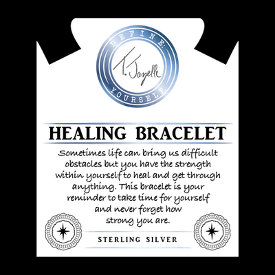 BRACELETS - Peruvian Amazonite Stone Bracelet With Healing Sterling Silver Charm