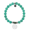 BRACELETS - Peruvian Amazonite Stone Bracelet With Waves Of Life Sterling Silver Charm