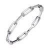 BRACELETS - Sterling Silver 6.75" Bangle Bracelet With CZ