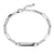 Paperclip Chain Sterling Silver Bracelet With ID Bar 6.75"