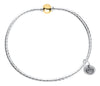 BRACELETS - Sterling Silver And 14k Yellow Gold Cape Cod 6 Inch Textured Bracelet