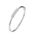 Sterling Silver Hinged Bangle with CZ Cylinder 6.75"