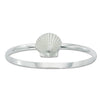 BRACELETS - Sterling Silver Large Scallop Shell Bangle Bracelet