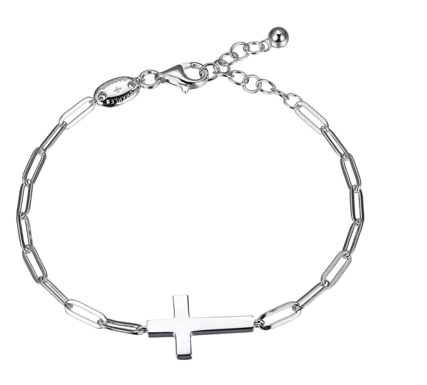 Alex and Ani Cross Pull Chain Bracelet - Sterling Silver