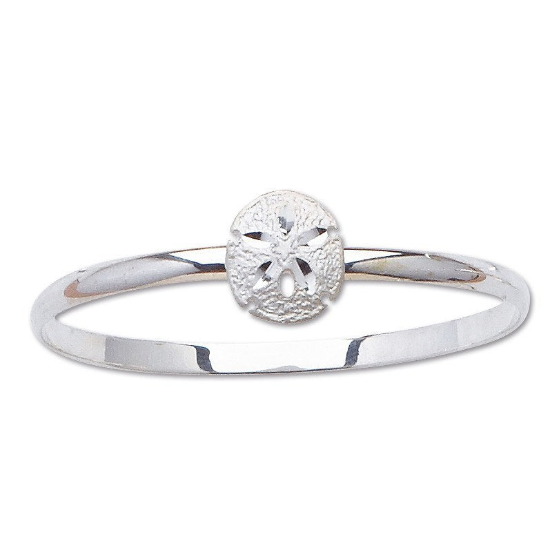 BRACELETS - Sterling Silver Sanddollar Bangle Bracelet