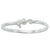 Sterling silver seahorse bangle bracelet
