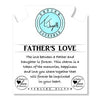 BRACELETS - Storm Agate Stone Bracelet With Fathers Love Sterling Silver Charm