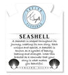 BRACELETS - Storm Agate Stone Bracelet With Seashell Sterling Silver Charm