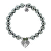 BRACELETS - Terahertz Bracelet With Heart Of Angels Sterling Silver Charm