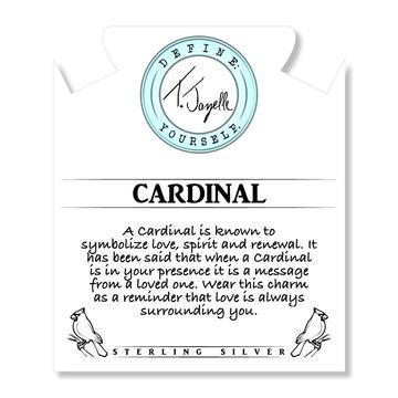 BRACELETS - Terahertz Stone Bracelet With Cardinal Sterling Silver Charm