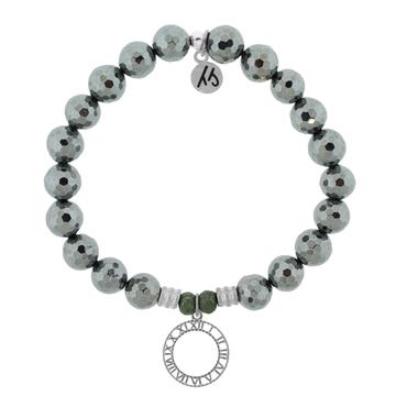 BRACELETS - Terahertz Stone Bracelet With Timeless Sterling Silver Charm