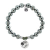 BRACELETS - Terahertz Stone Bracelet With Wish Sterling Silver Charm