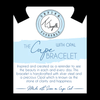 BRACELETS - The Cape Bracelet - Silver Steel With Seafoam Green Opal Ball