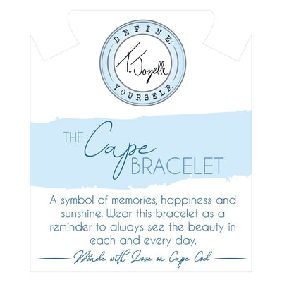 BRACELETS - The Cape Bracelet - Silver Steel With White Opal Ball