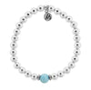BRACELETS - The Cape Bracelet - Stainless Steel With Larimar Ball