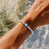 BRACELETS - The Cape Bracelet - Stainless Steel With Larimar Ball
