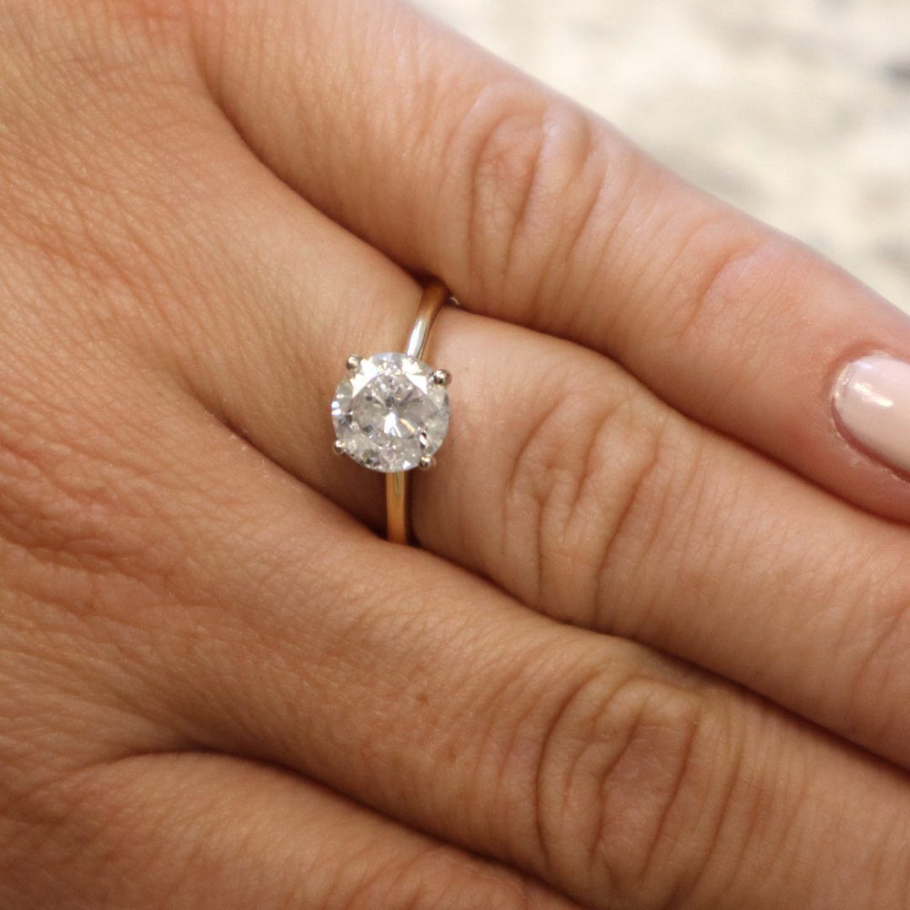 DIAMOND ENGAGEMENT RINGS - 1.75ct Solitaire Round Diamond Engagement Ring